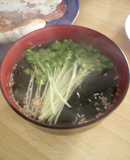 余ったささみ缶の汁で～鳥スープ☆