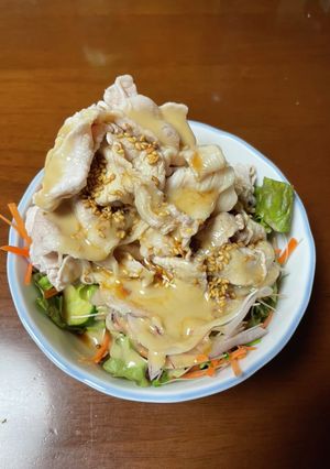 激キモ豚しゃぶサラダ-レシピのメイン写真
