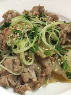 簡単ヘルシー☆豚コマと大根の炒めもの-レシピのメイン写真