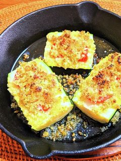 ズッキーニとトマトの香草パン粉焼き-レシピのメイン写真