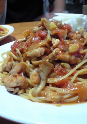 ささっとパスタ亭☆鶏と舞茸-レシピのメイン写真