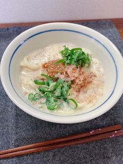 簡単!包丁いらず!梅豆乳うどん-レシピのメイン写真