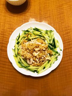 蒸し鶏と胡瓜の中華風ごまだれ☆-レシピのメイン写真