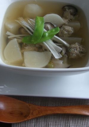 かぶと鶏団子のホクホクスープ♪-レシピのメイン写真