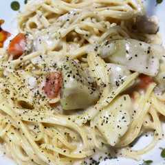 รูปของ シチューリメイク♡パスタ♡