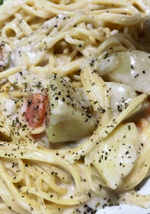 シチューリメイク♡パスタ♡-レシピのメイン写真
