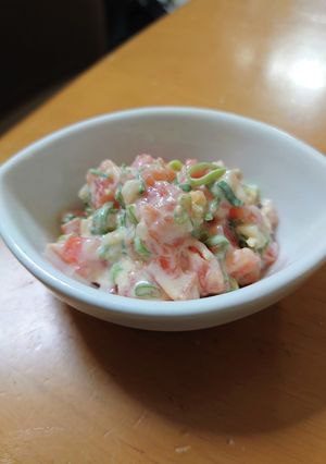 お刺身サーモンのタルタル和え-レシピのメイン写真