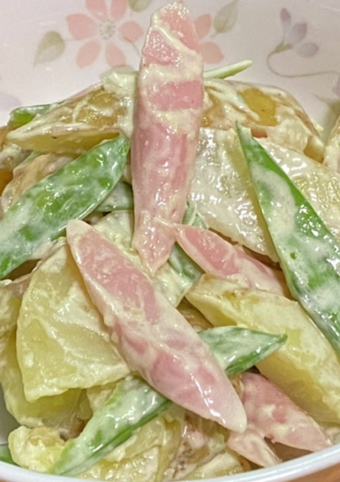 新ジャガイモと魚ニソのわさびマヨ和え-レシピのメイン写真