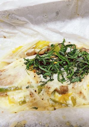 鮭のチーズホイル蒸し-レシピのメイン写真