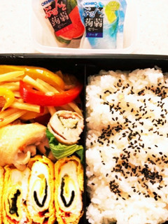 だしのり巻きでんぶ卵 高校男子弁当-レシピのメイン写真