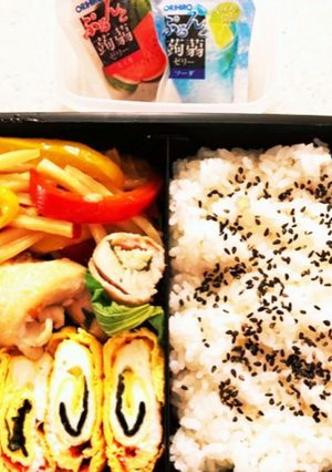 だしのり巻きでんぶ卵　高校男子弁当-レシピのメイン写真
