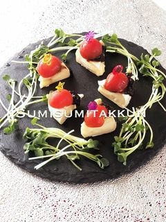カマンベールと海苔わさびのピンチョス☆-レシピのメイン写真