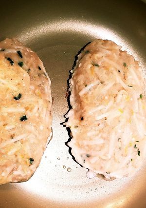 ポリ袋で簡単!ヘルシーもやしハンバーグ-レシピのメイン写真