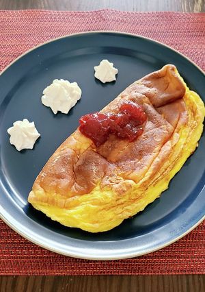 パンケーキみたいなスフレオムレツ-レシピのメイン写真