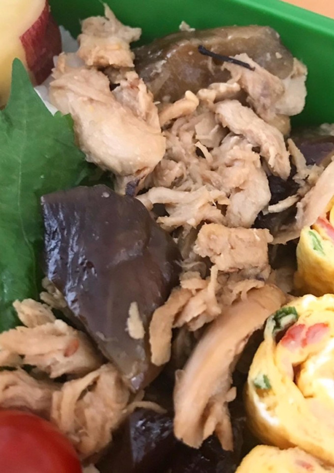 お弁当用☆鶏ささみとナスの味噌炒め-レシピのメイン写真