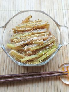 セロリの焼肉のたれポン酢マヨ炒め-レシピのメイン写真
