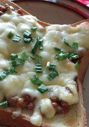 納豆チーズトースト-レシピのメイン写真