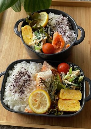 本日のお弁当:シャケのレモンローズマリー-レシピのメイン写真
