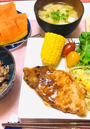 豚味噌だれメインの夕飯メニューレシピ-レシピのメイン写真