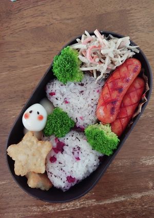 JK☆カリカリ梅おにぎり弁当♪-レシピのメイン写真