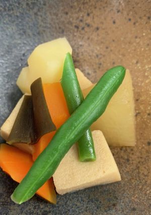 高野豆腐と根菜の煮物-レシピのメイン写真