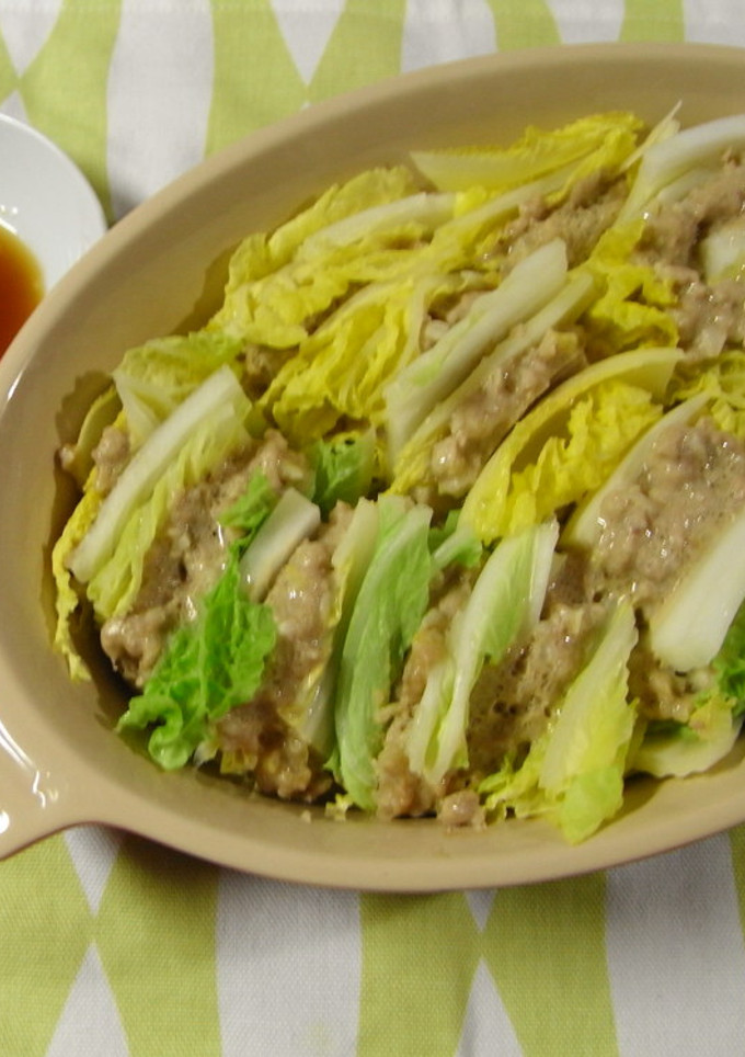 白菜と豚挽き肉の簡単重ね蒸し-レシピのメイン写真