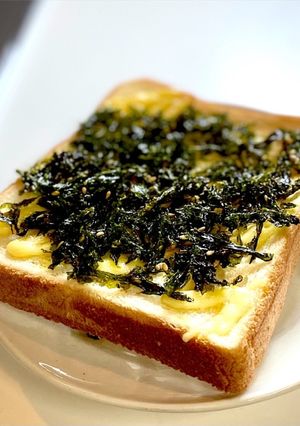 超ズボラ！韓国海苔のマヨネーズトースト-レシピのメイン写真