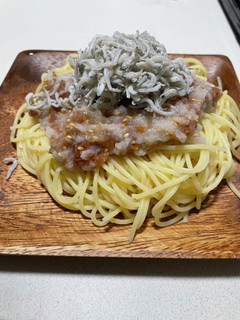 梅おろしとしらすのパスタ-レシピのメイン写真