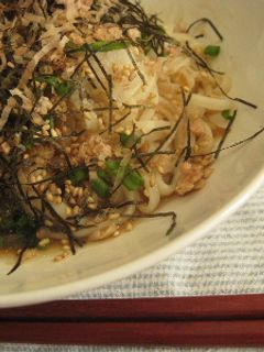 なめたけおろしツナ冷やしうどん-レシピのメイン写真
