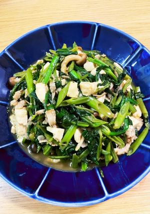 空芯菜と豆腐炒め-レシピのメイン写真