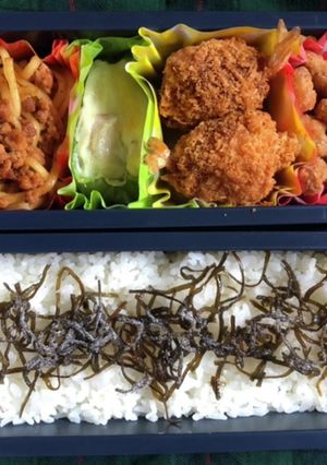 高校生弁当日記(ひざ軟骨から揚げ弁当編)-レシピのメイン写真
