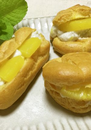 夏に！ココナッツパインシュークリーム-レシピのメイン写真