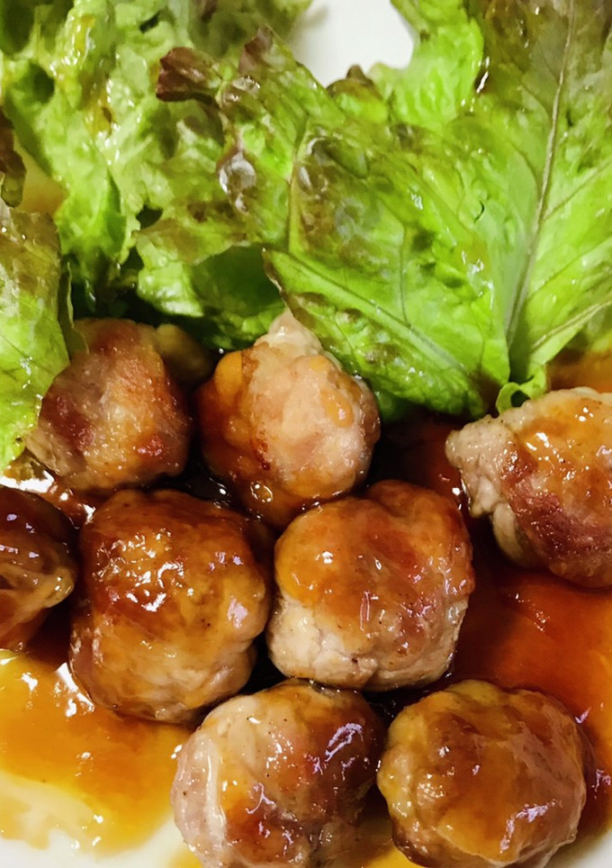 豚コマで　簡単まるめて肉だんご-レシピのメイン写真