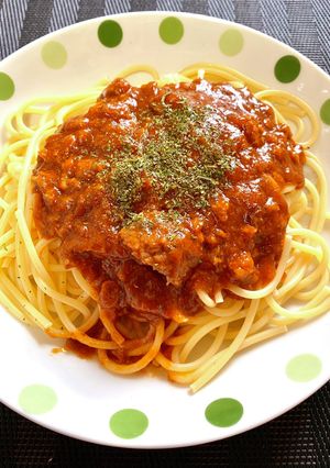 ゴロッとお肉のミートソース-レシピのメイン写真