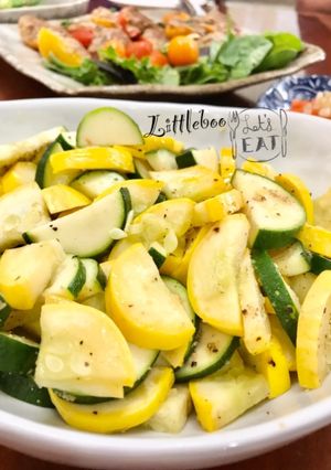 レンジで簡単✿ズッキーニのオリーブ油炒め-レシピのメイン写真