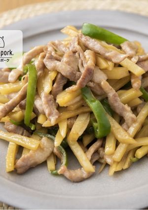 簡単！豚肉とじゃがいもの中華風炒め-レシピのメイン写真