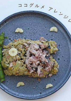 犬ご飯／カツオとアスパラガスご飯-レシピのメイン写真