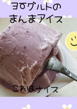 仕込みは秒！ヨーグルトのまんまアイス-レシピのメイン写真