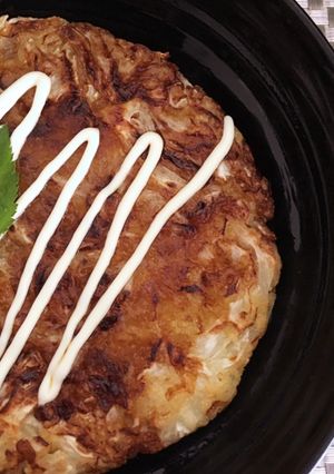キャベツとポテトの簡単シンプルお好み焼き-レシピのメイン写真
