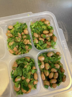 【離乳食後期】納豆とほうれん草の炒めもの-レシピのメイン写真