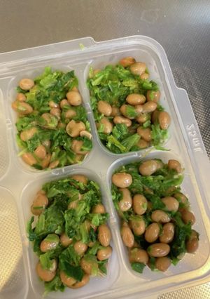 【離乳食後期】納豆とほうれん草の炒めもの-レシピのメイン写真