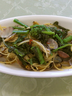 菜の花とあさりのパスタ(透析食)-レシピのメイン写真
