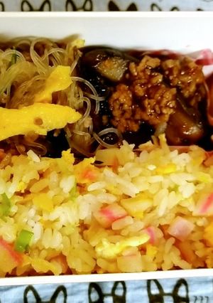 男子高校生お弁当（20）中華っぽい弁当-レシピのメイン写真