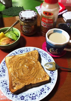 ピーナッツバター トースト-レシピのメイン写真