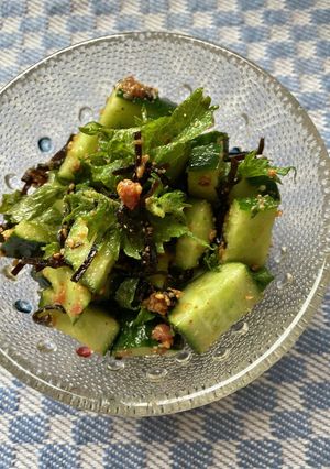 やみつき！きゅうりと大葉の塩昆布梅和え-レシピのメイン写真