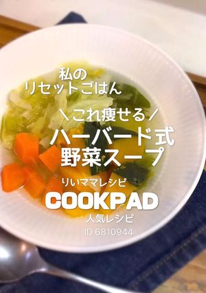 ハーバード式ダイエット野菜スープ簡単健康-レシピのメイン写真