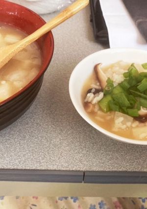 大根と椎茸インゲンの雑炊-レシピのメイン写真