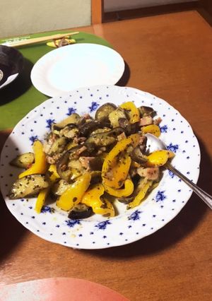夏野菜のバジルソース炒め-レシピのメイン写真