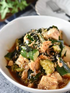 豆腐とわかめの韓国風サラダ-レシピのメイン写真