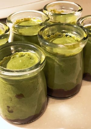 【グルテンフリー 】抹茶とあんこのプリン-レシピのメイン写真
